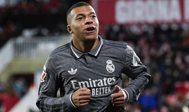 Kylian Mbappé con el Real Madrid