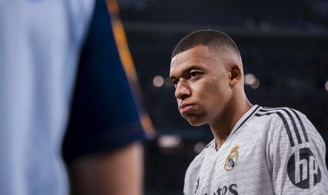 Kylian Mbappé con el Real Madrid