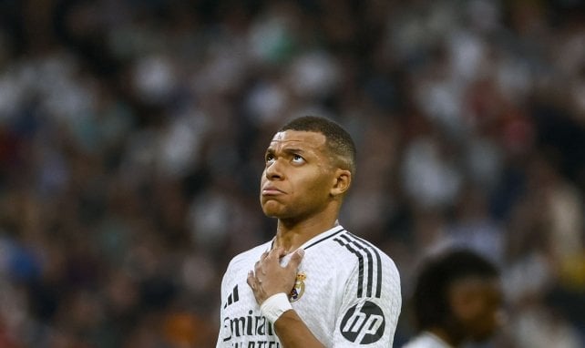 Kylian Mbappé con el Real Madrid