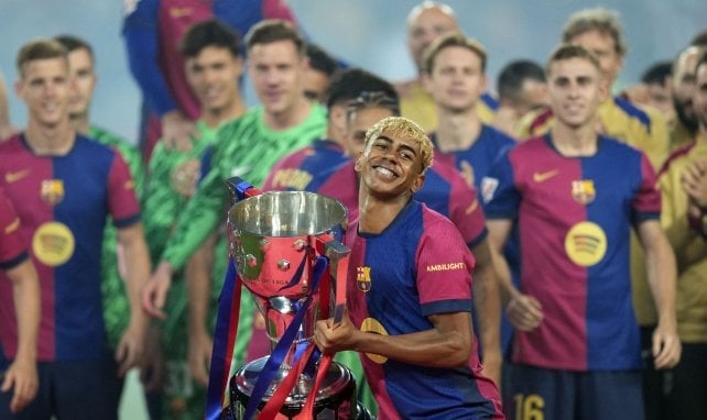 Lamine Yamal con el FC Barcelona