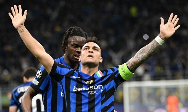 Lautaro Martínez con el Inter.
