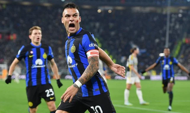 Lautaro Martínez con el Inter de Milán