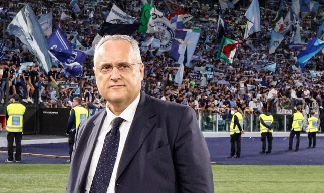 Claudio Lotito con la Lazio