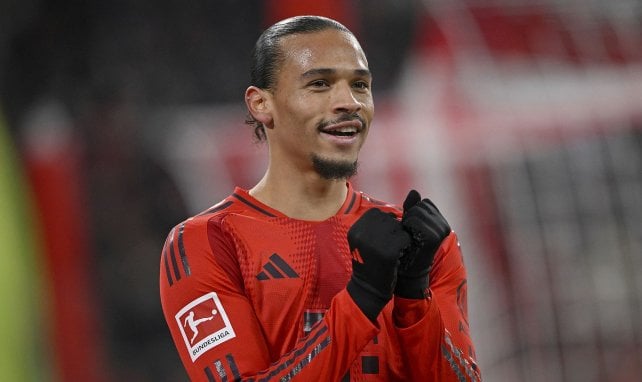 Leroy Sané con la camiseta del Bayern