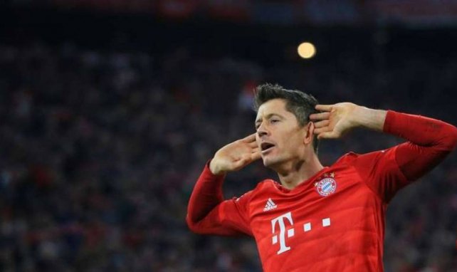 Robert Lewandowski celebra un gol con el Bayern Múnich