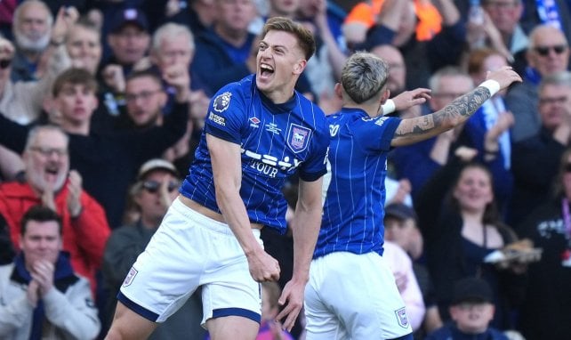 Liam Delap con el Ipswich Town
