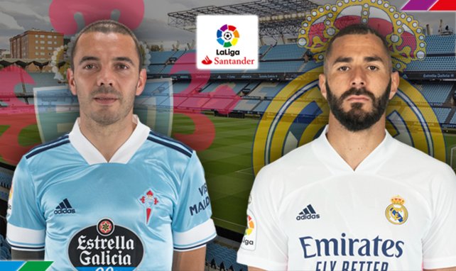 Iago Aspas (Celta) y Karim Benzema (Real Madrid)