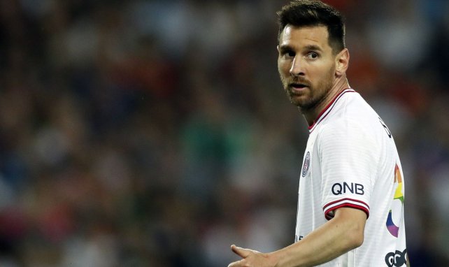 Lionel Messi, con la elástica del PSG