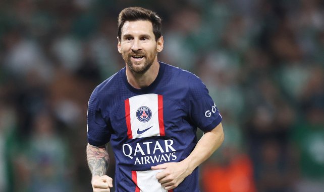 Lionel Messi, en acción con el PSG