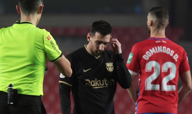 Lionel Messi, durante un choque ante el Granada