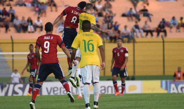 Lorran, en acción con las categorías inferiores de Brasil