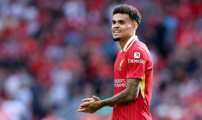 Luis Díaz con el Liverpool.
