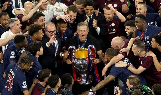 Luis Enrique con el PSG