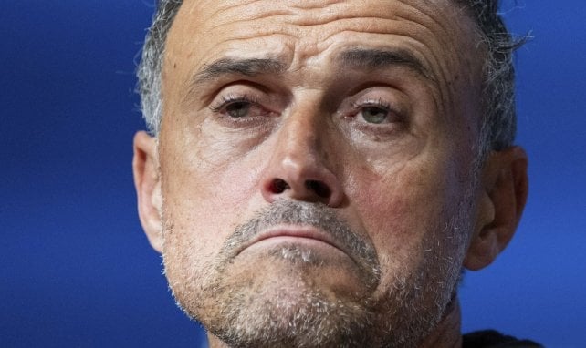 Luis Enrique en sala de prensa