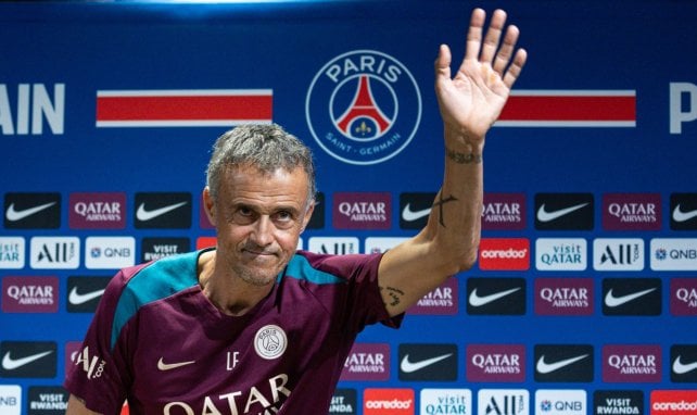 Luis Enrique con el PSG