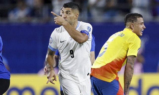 Luis Suárez, con Uruguay