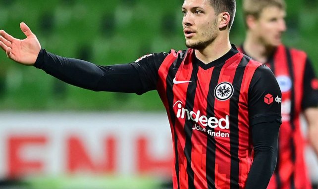 Luka Jovic, durante un partido con el Eintracht Frankfurt