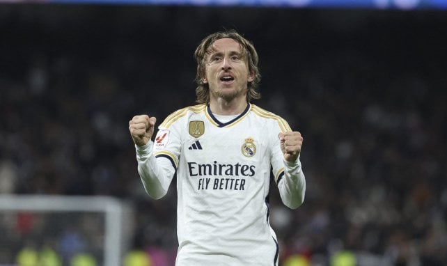 Luka Modric con el Real Madrid