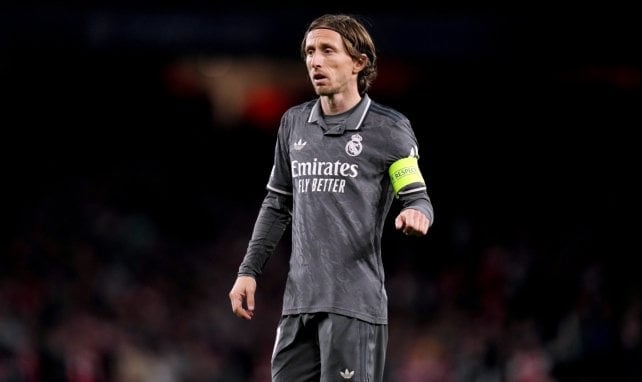 Luka Modric con el Real Madrid
