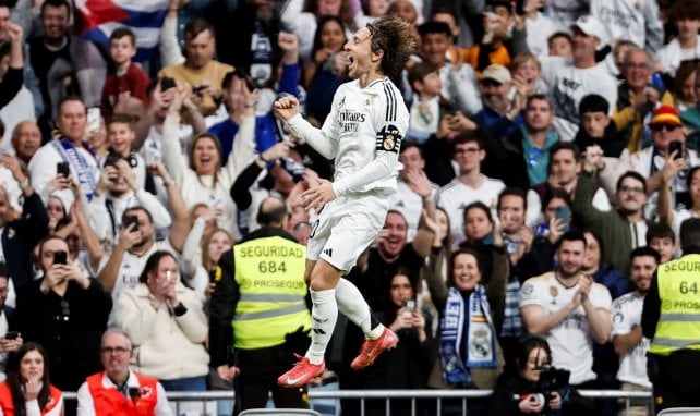 Luka Modric con el Real Madrid