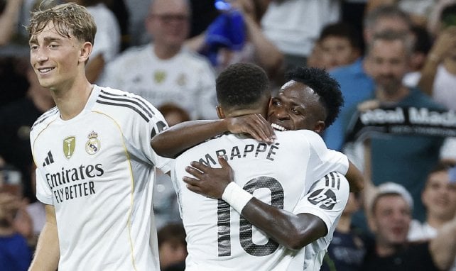 Mbappé y Vinícius con el Real Madrid