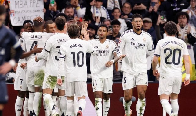 Kylian Mbappé con el Real Madrid