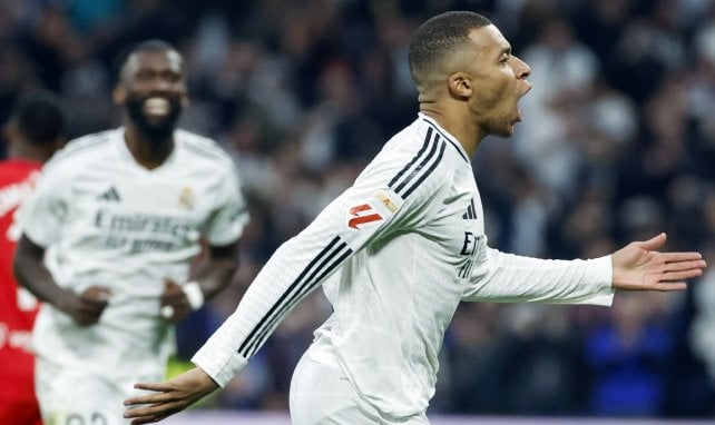 Kylian Mbappé con el Real Madrid