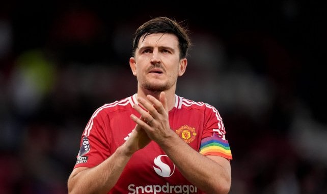 Harry Maguire con el Manchester United