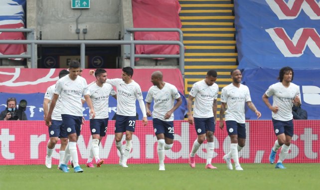 El Manchester City celebra un gol
