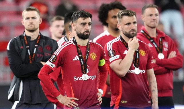 Bruno Fernandes con el Manchester United.