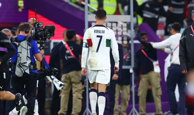 Cristiano Ronaldo tras la derrota de Portugal ante Marruecos
