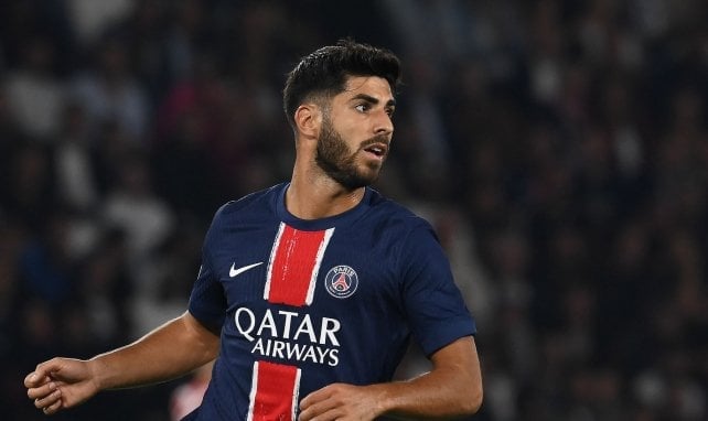 Marco Asensio con el PSG 