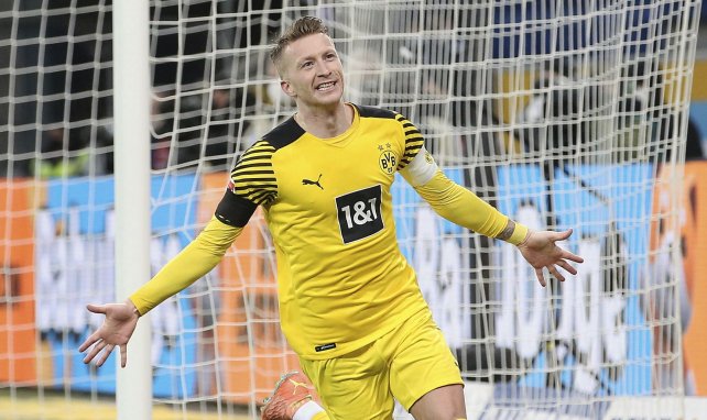 Marco Reus celebra un gol con el Borussia Dortmund