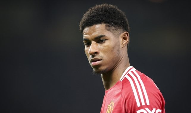 Marcus Rashford con el Manchester United.