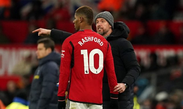 Marcus Rashford con el Manchester United.