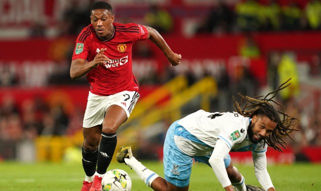 Anthony Martial con el Manchester United