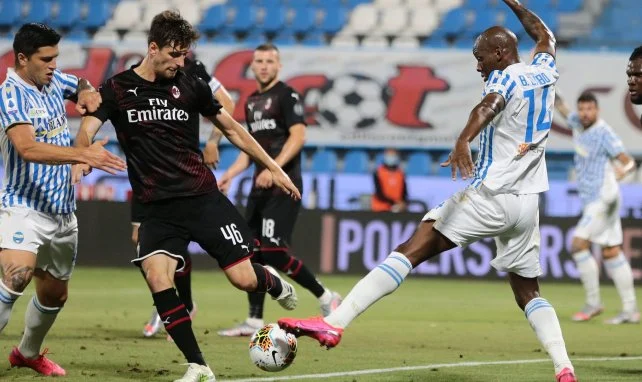 Matteo Gabbia con el AC Milan