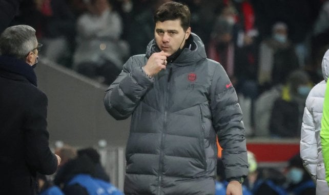 Mauricio Pochettino, durante un choque con el PSG