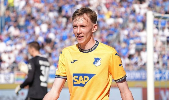 Maximilian Beier con el Hoffenheim