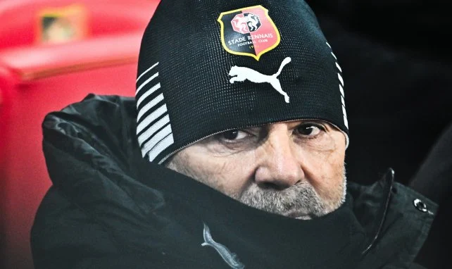 Jorge Sampaoli con el Rennes