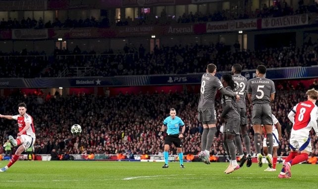 Declan Rice anota un golazo al Real Madrid