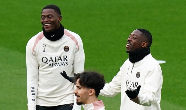 Ousmane Dembélé y Nuno Mendes ya carburan
