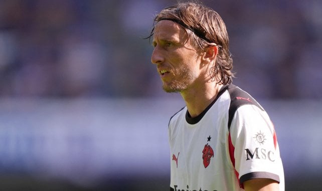 Luka Modric con el AC Milan.