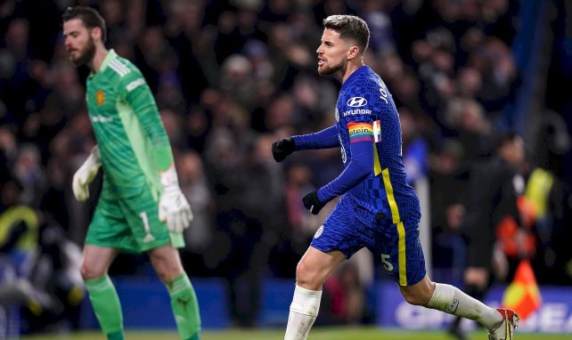 Jorginho celebra un gol con el Chelsea