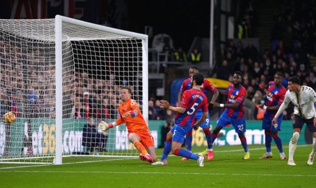 El Crystal Palace, en acción ante el Everton