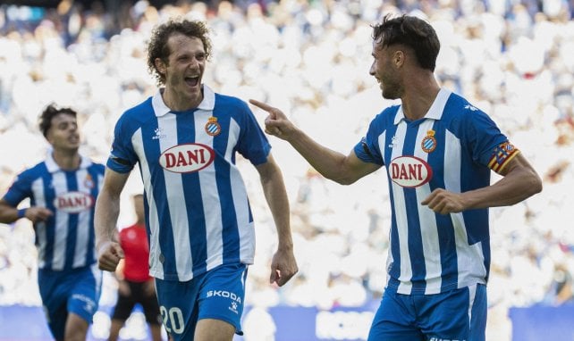 Javi Puado con el Espanyol