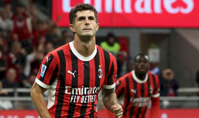 Christian Pulisic con el AC Milan