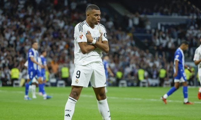 Kylian Mbappé celebra un gol