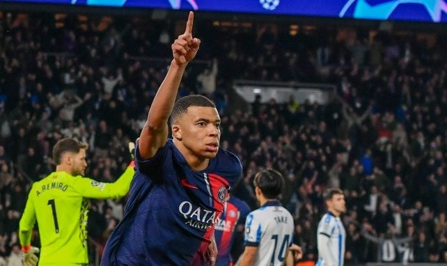 Kylian Mbappé celebra un gol