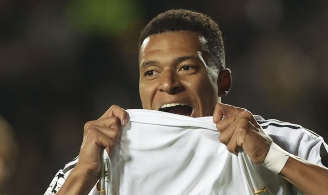 Kylian Mbappé celebra un gol